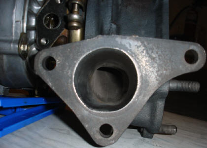 Turbocharger turbine inlet.