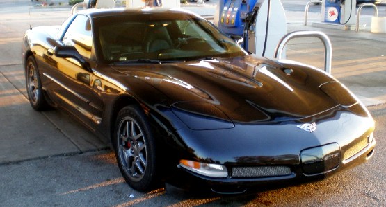 My Corvette Z06, somewhere between New York and Los Angeles.