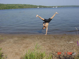 Me doing a one hand cartwheel.