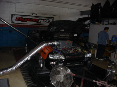 My car ready to be Dynoed at P&L Motorsports.