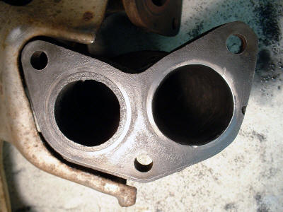  Exhaust Manifold during porting and polishing.