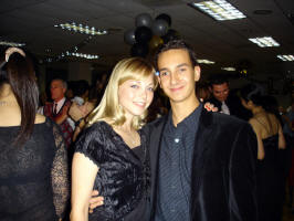 At a formal dance.