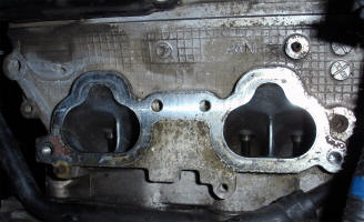 Engine head ports.