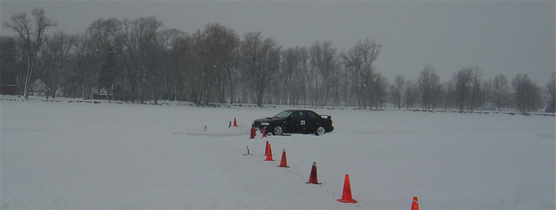 Ice racing in Wisconsin.
