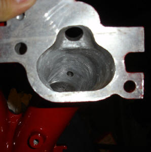 Ported and Polished Intake Manifold Port closeup.