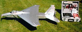 F-15 Model Aeroplane and flight box.