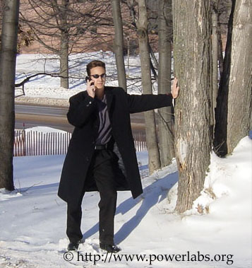 Talking on the phone at my University Campus.