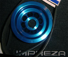 Unorthodox Under drive lightened racing pulley.
