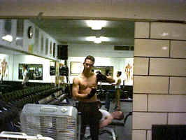  Working out at the gymn...