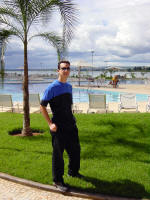 Enjoying a sunny day in a hotel in Brasilia.