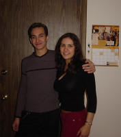 Hanging out with my friend Pamela.