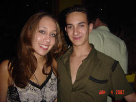 Me and my sister at a club in Brazil.