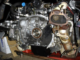 Rear view of the engine, showing the VF-29 Turbine.